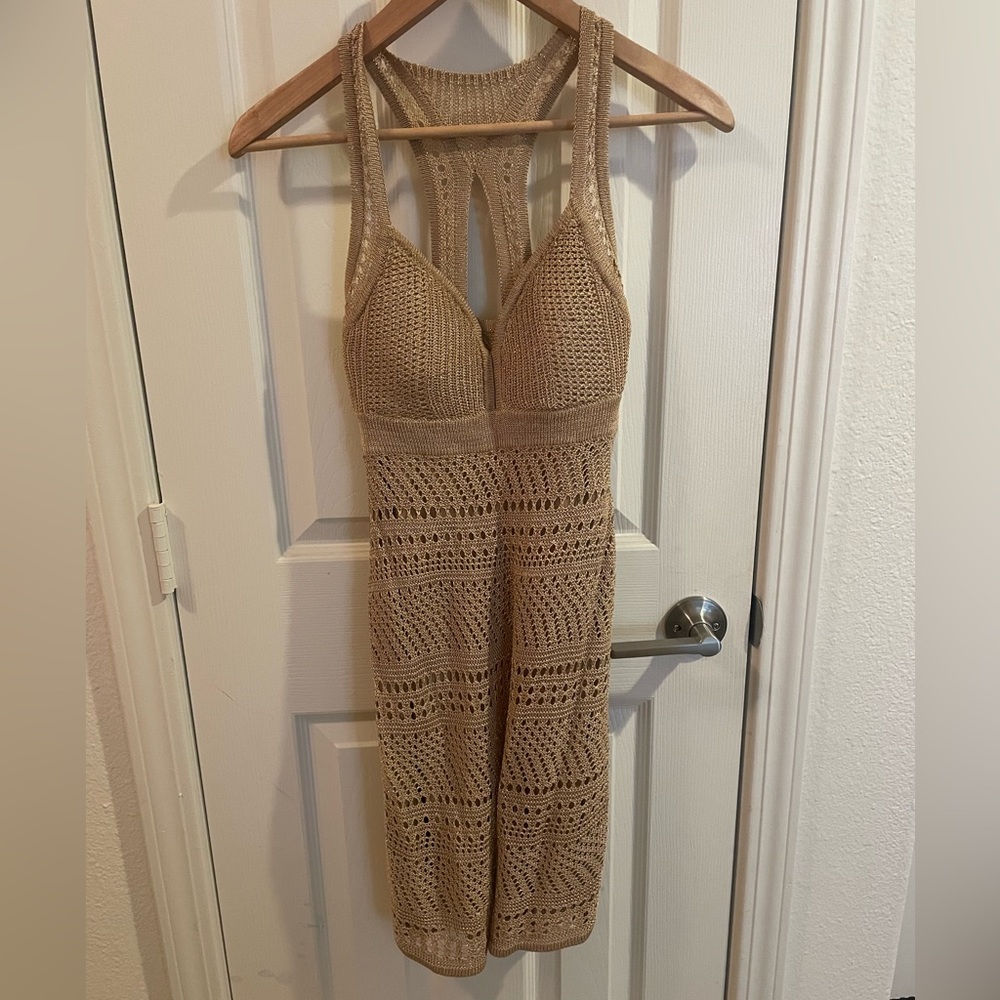 Gold crocheted Guess by Marciano Dress